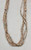 vintage, five strand heishi necklace, waxed cord, silver cones,