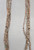 vintage, five strand heishi necklace, waxed cord, silver cones,