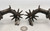 Fancy Pair Of California Style Spurs With Scalloped Bands and Nice Straps