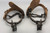 Fancy Pair Of California Style Spurs With Scalloped Bands and Nice Straps
