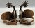 Fancy Pair Of California Style Spurs With Scalloped Bands and Nice Straps