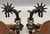 Fancy Pair Of California Style Spurs With Scalloped Bands and Nice Straps