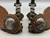 Fancy Pair Of California Style Spurs With Scalloped Bands and Nice Straps