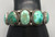 five natural turquoise, two wire terminal, vintage,