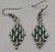 needlepoint turquoise, bib style, central pendant, silver dangles, silver link chain, Jimmie Yazzie, Navajo