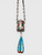 handmade necklace, Leo Coriz,  lidded drum style pendant, channel inlays, handmade silver chain, turquoise and coral Jocla, Kewa