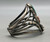 carved leaf design mother of pearl,  five wire terminal, Circa 1970s