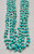 vintage, three strand turquoise, Heishi,