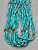 ten strand necklace, double joclas, Pueblo wrap,