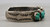 vintage, 6 stone, carved turquoise, ingot, bracelet, graduated size stones, silver dots, hand stamping