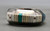 Gibson Nez, multi stone inlay, geometric shaped bracelet, award winner, channel inlay, silver cuff