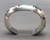 Gibson Nez, multi stone inlay, geometric shaped bracelet, award winner, channel inlay, silver cuff