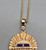 14 K gold, sugilite, lapis, Ric Charlie, Sunface, gold arrow dangles,