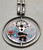 Zuni inlay spinner necklace, Dennis Edaakie, Zuni Guan Dancer, Eagle Dancer, multi stone inlay designs, sterling silver beads