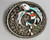 Zuni,  channel inlay, John Lucio, turquoise, coral, onyx, mother of pearl, bolo and buckle set,
