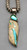 Ribbon Rock turquoise, handmade sterling silver beads, foxtail wire,  Secataro