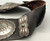 turquoise and sterling silver, butterfly conchos, oval conchos, scalloped edges, repousse,