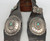 turquoise and sterling silver, butterfly conchos, oval conchos, scalloped edges, repousse,