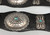 turquoise and sterling silver, butterfly conchos, oval conchos, scalloped edges, repousse,