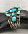 turquoise cluster, silver dots,  five wire terminal, unknown age