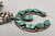 handmade, central pendant, 14 four petal blossoms,  vintage