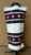 Handmade Hopi textile dress, finely woven, soft wool, 3 stripes of black, red and white, serrated designs