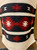 Handmade Hopi textile dress, finely woven, soft wool, 3 stripes of black, red and white, serrated designs