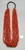 21 strand, coral and gold beads, black Pueblo wrap,