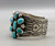 vintage, turquoise cluster, flower design,  four wire terminal