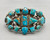 vintage, blue turquoise, cluster, four wire terminal,