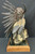 Sees Enemies Afar Bronze By Ken Payne vigilant warrior, clutching telescope