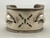 1920s to 1930s era, handmade ingot, bumpouts, deep stamped, arrow design, smooth silver cuff