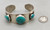 Julian Lovato, blue turquoise, darkened and textured background,Packards, Kewa, vintage