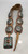 1940s, nine conchos, stamped line designs, brown leather belt, scalloped edges, Navajo