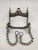 handmade bit, Chuck Irwin, inlaid cheek and shank, flowed silver,