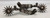antique, California style, heart themed inlay, single mounted, silver banding, 14 point rowel,