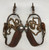 California style, simngle mounted, triple heel chains, chap guards, silver inlay designs, silver buttons, basket weave leather straps, antique