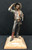 Sunday Morning Blues, David Lemon, colored bronze, disheveled cowboy, eye catching, humorous, gold medal artist, 1983
