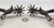 California style spurs, chap guards, inlaid silver, silver dot accents, concho style button, bucking horse figure, hell chains, leather straps, Circa late 1800s to early 1900s.