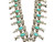 1940s,  Box Bow,  four petal Squash Blossom, turquoise, Navajo