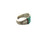 natural turquoise, sterling silver, circa 1930s, four row, Zuni