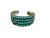 natural turquoise, sterling silver, circa 1930s, four row, Zuni