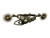 California style spurs,  silver inlaid hearts, heel bands, shanks, chap guards, intricate silver designs, original 16 point rowels, heel chains.