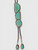 Bolo Tie, Turquoise Bolo Tie, Keyonnie Begay, Bolo Tie with Dangles, Turquoise Dangles