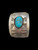 Gibson Nez, Turquoise, Sterling Silver, Overlay, Bracelet