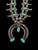 Turquoise Box Bow Squash Blossom Necklace, Box Bow, Squash Blossom, Turquoise