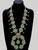 Turquoise Cluster Squash Blossom Necklace, Turquoise, Cluster Turquoise, Squash Blossom