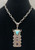 Gibson Nez, High Grade Turquoise, Sterling Silver Necklace, Handmade Chain, Turquoise Necklace