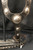 vintage, matching, Visalia, silver headstall and breast collar, black dyed leather, tooled floral designs, engraved silver conchos,