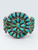 1940s, natural turquoise, cluster, needlepoint, petit point, dot turquoise, handmade, three wire terminal, Navajo,